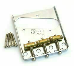 Fender Genuine Parts - 3-SADDLE AMERICAN VINTAGE TELECASTER BRIDGE ASSEMBLY (CHROME)