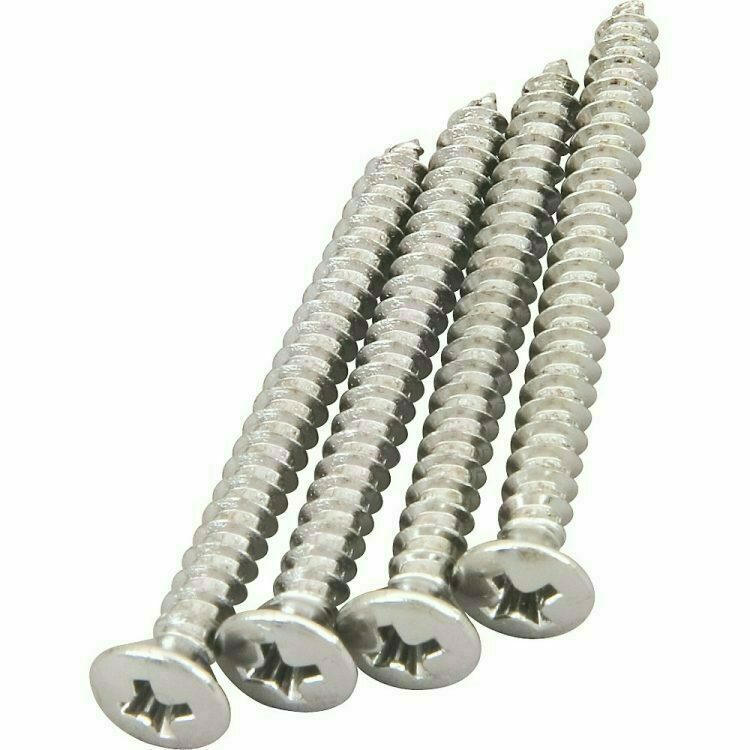Fender Genuine Parts - NECK MOUNTING SCREWS, CHROME (PACK OF 4)