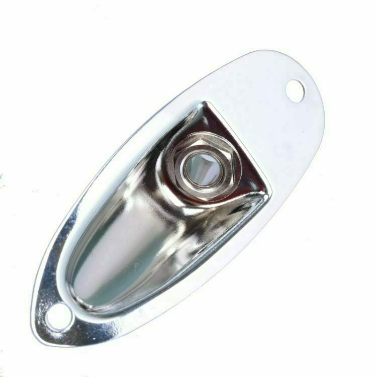 Fender Genuine Parts - Stratocaster Electric Guitar Chrome Jackplate - Image 2