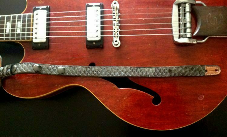 R&B Leathers USA - Genuine Python Snake skin Guitar Strap #14 - Image 4