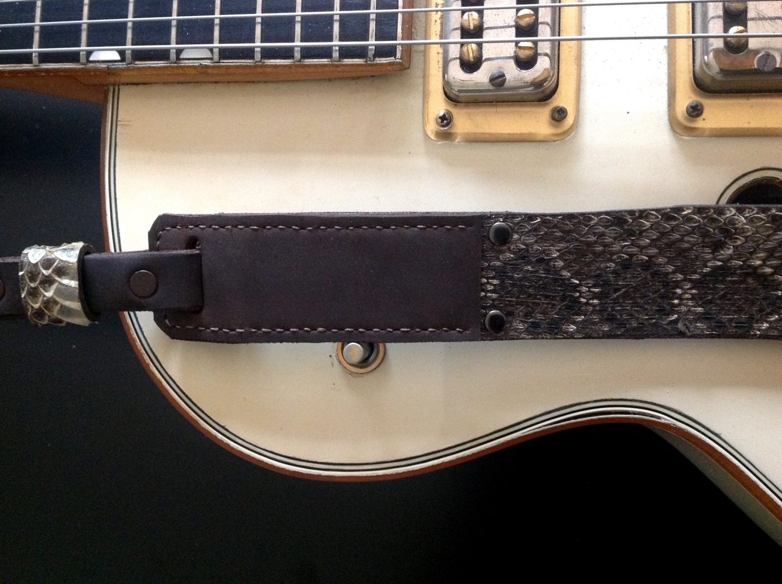 R&B Leathers USA Genuine Diamond Back Rattle Snake skin With Buckle