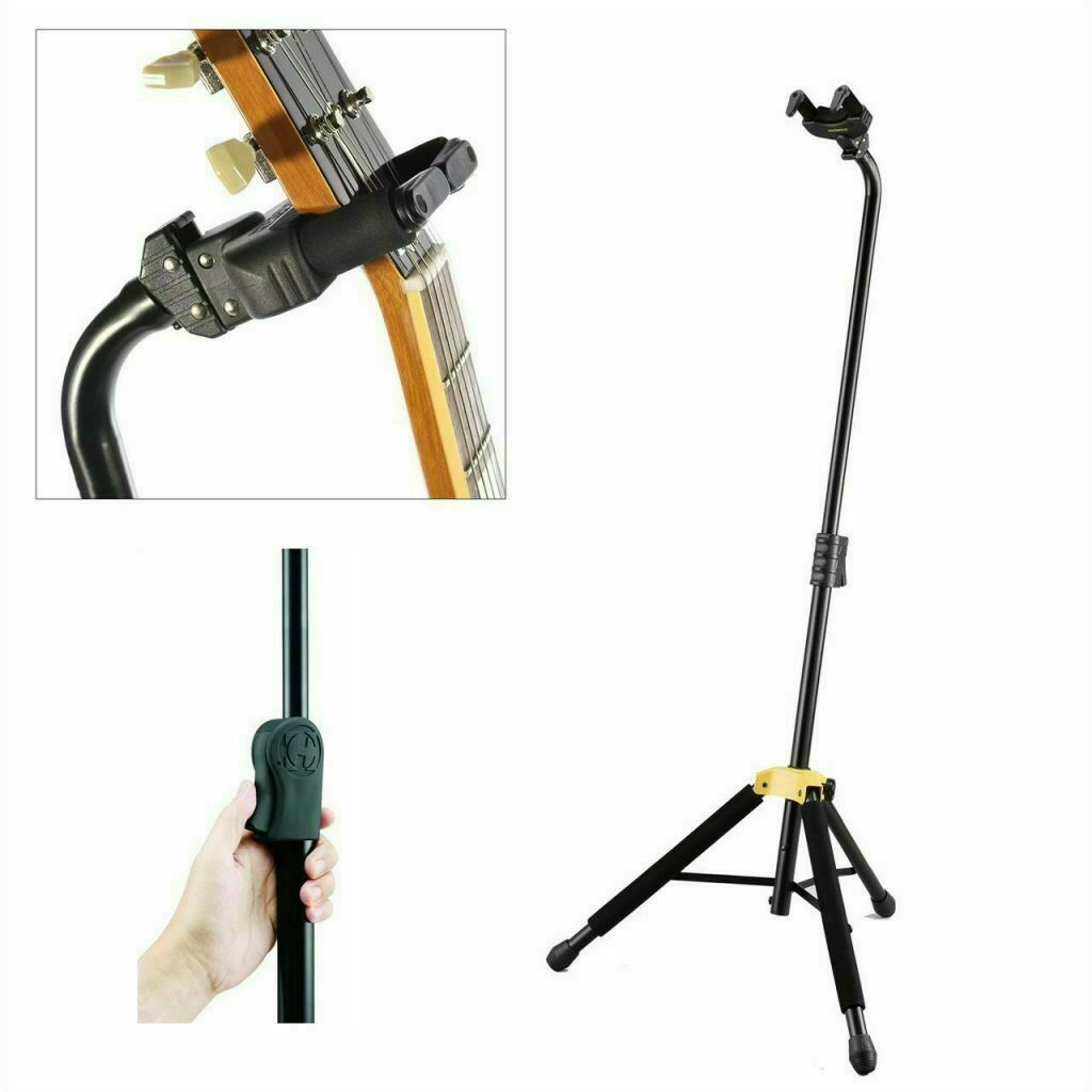 Hercules Single Guitar Stand (GS414B) Plus Vintage & Modern Guitars