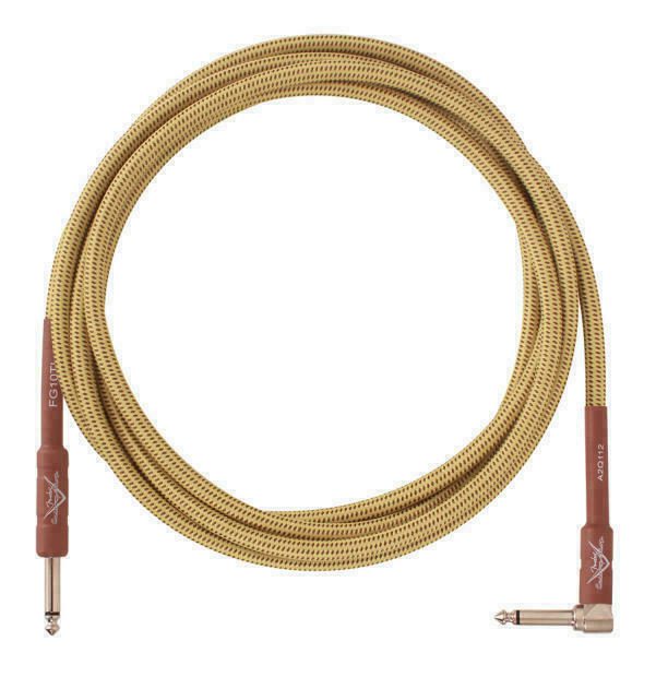 Fender Custom Shop Instrument Cable 18.6ft Right Angle to Straight Jack