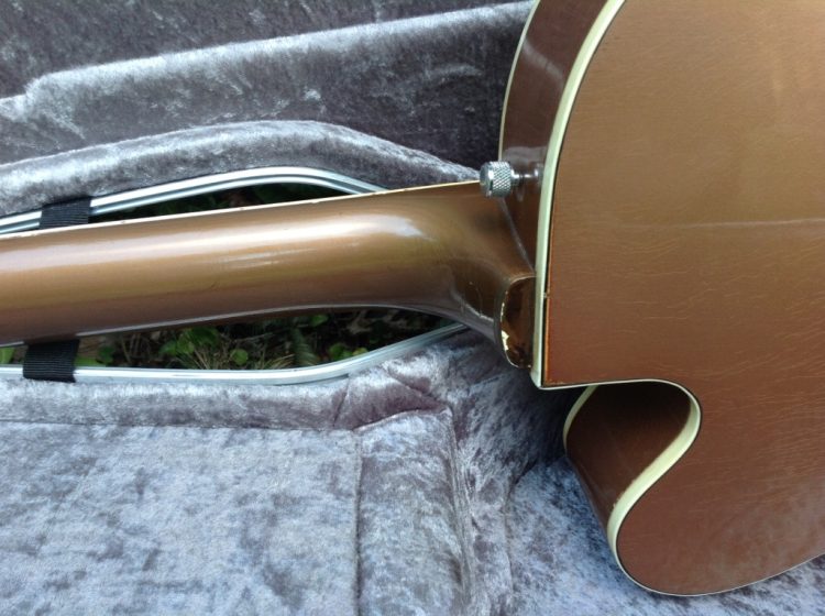 1956 Gretsch 6189 (Streamliner) Bamboo / Copper Mist Ex Martin Simpson - Image 4
