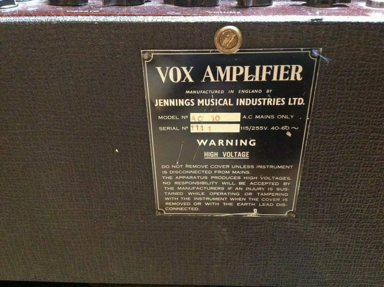 1964 Vox AC 10 Twin - Image 3
