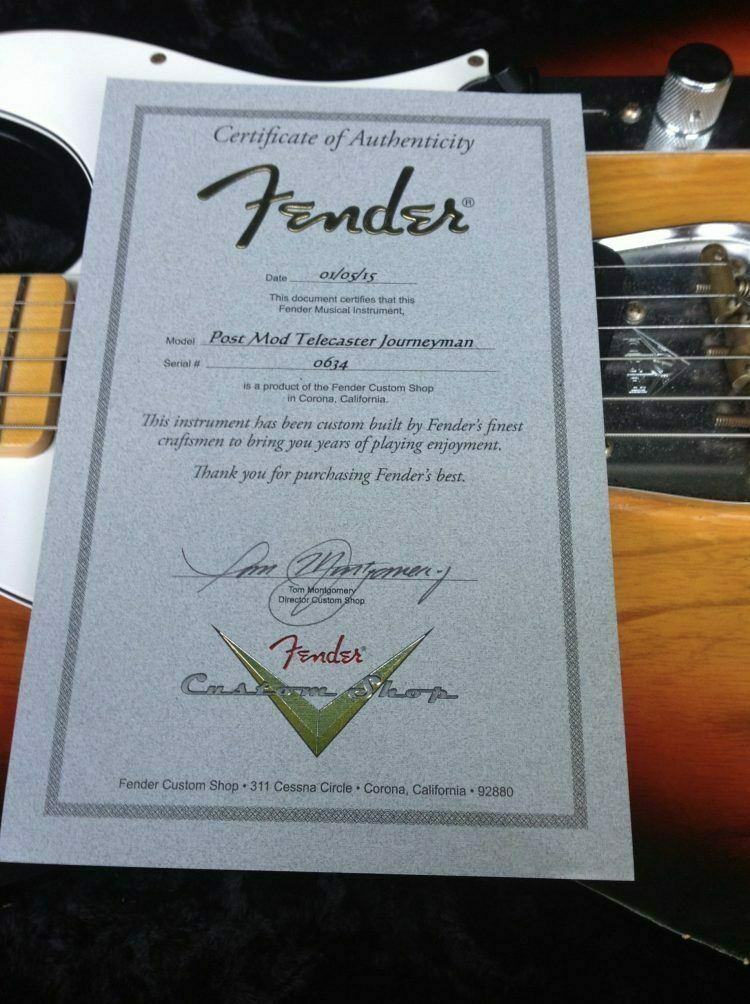 2015 Fender Custom Shop  Post Mod Journeyman Telecaster - Image 2