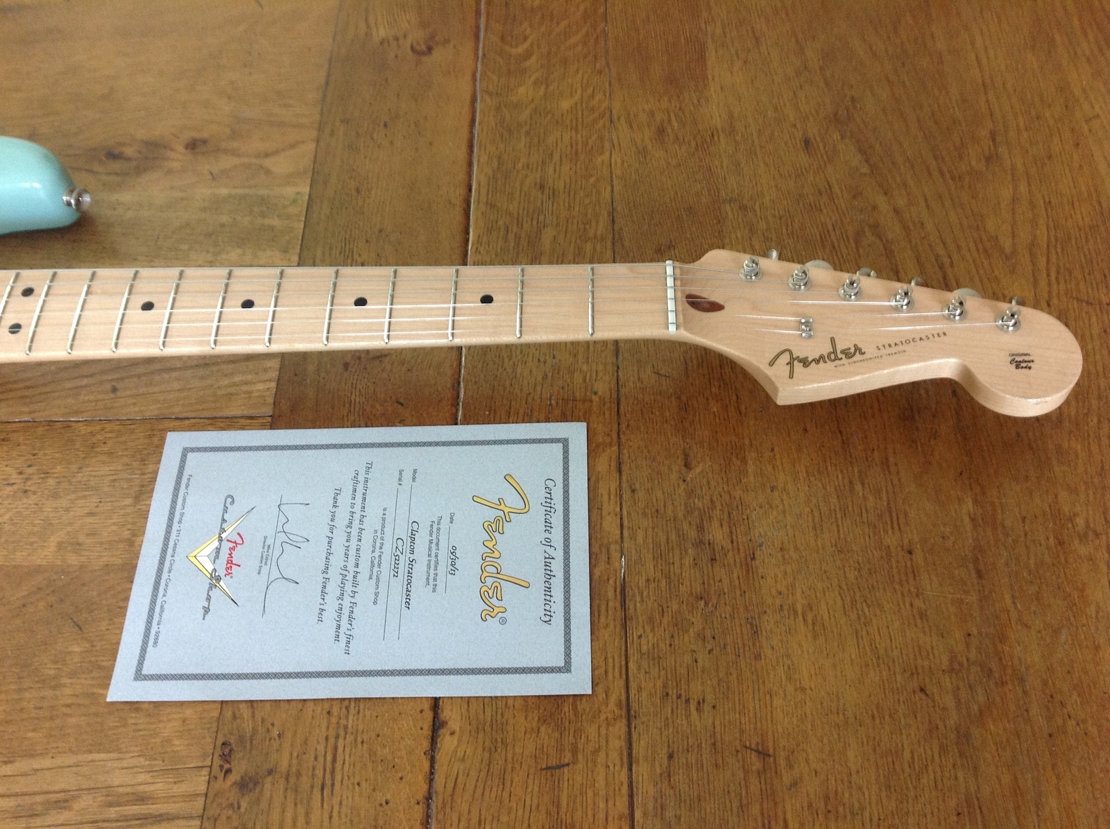 2013 Fender Custom Shop Eric Clapton Stratocaster Daphne Blue Vintage