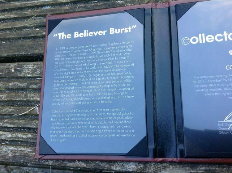 2013 Gibson Collectors Choice "The Believer Burst " Les Paul - Image 10