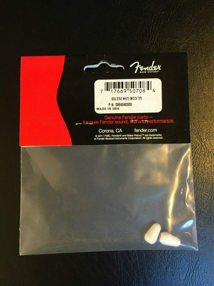 Fender Genuine Parts - Original Strat Switch Tips White (Pack Of 2)