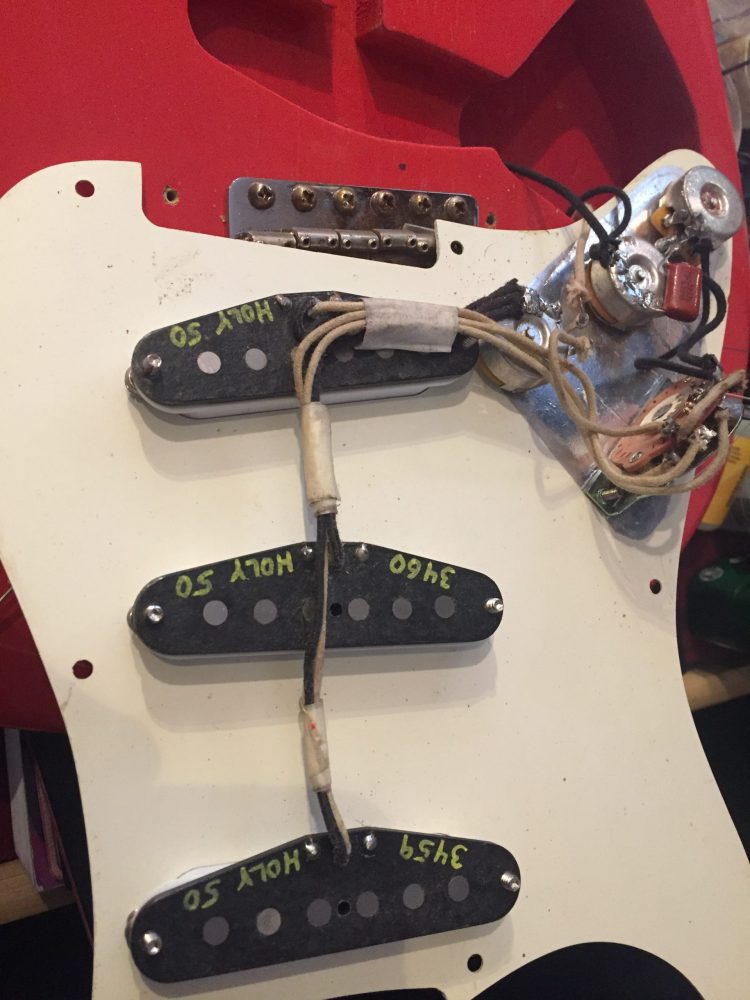 Custom luthier Build 1954 Stratocaster Fiesta Red - Image 12