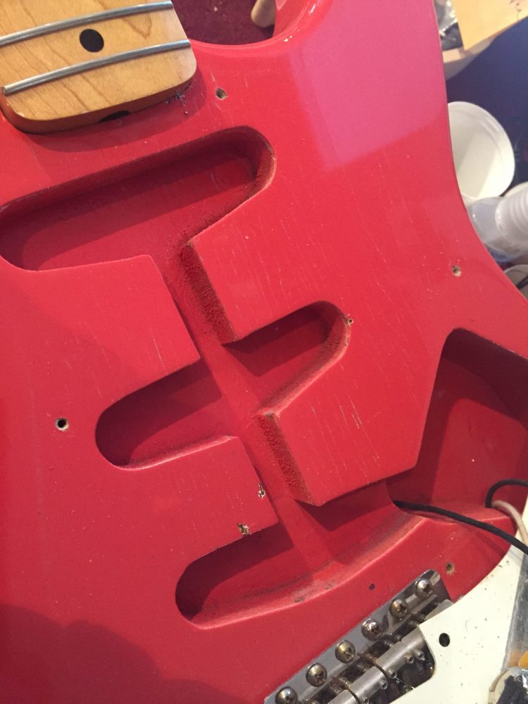 Custom luthier Build 1954 Stratocaster Fiesta Red - Image 13
