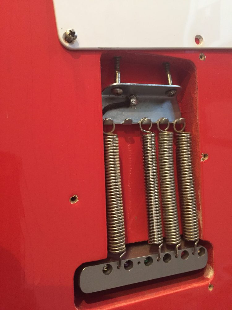 Custom luthier Build 1954 Stratocaster Fiesta Red - Image 16