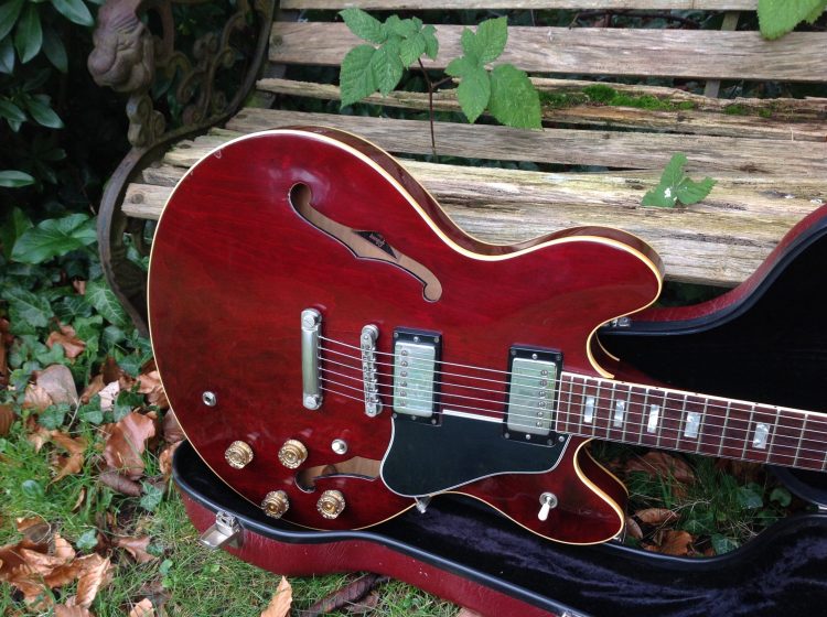 1969 Gibson ES 335 TD Wine Red - Image 3