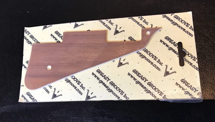 Greasy Groove Pickguard - Walnut Les Paul Pickguard