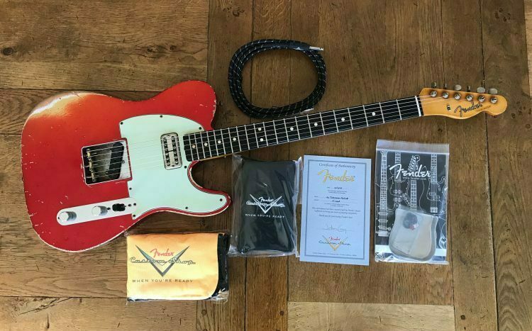2016 Fender Master Built John Cruz 64 Telecaster Relic Candy Apple Red - Image 15