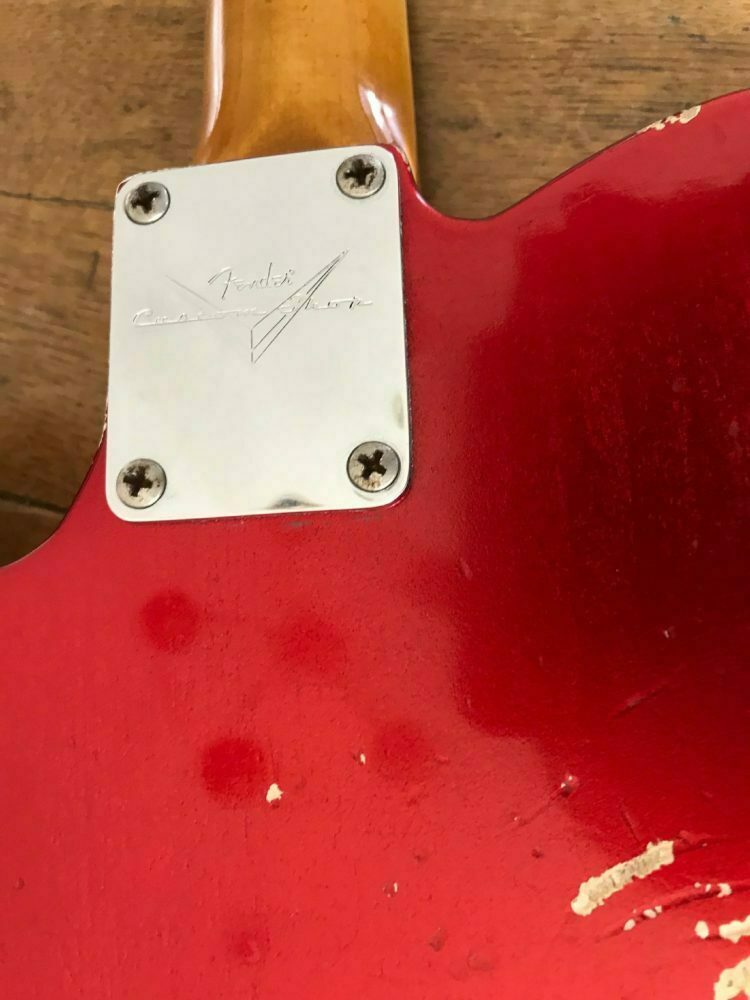 2016 Fender Master Built John Cruz 64 Telecaster Relic Candy Apple Red - Image 18