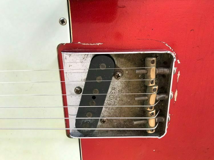 2016 Fender Master Built John Cruz 64 Telecaster Relic Candy Apple Red - Image 7