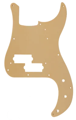 Fender®Pure Vintage Pickguard, '58 Precision Bass®, 10-Hole Mount, Gold Anodized, 1-Ply