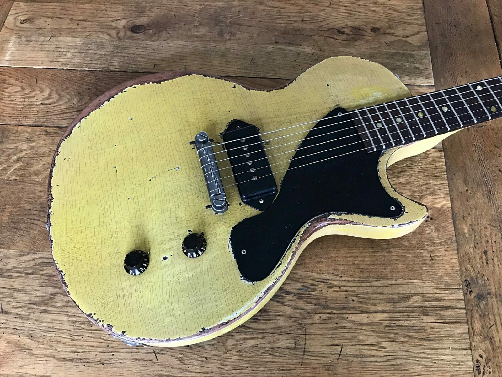 2003 Gibson Les Paul Junior TV Yellow Relic Vintage & Modern Guitars
