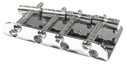 Fender®Pure Vintage '70s Jazz Bass® Bridge Assembly, Chrome