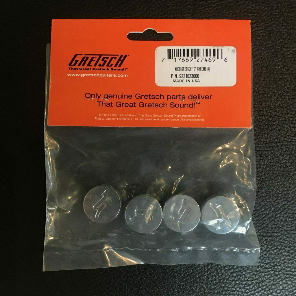 Gretsch G Logo Control Knobs Chrome Vintage & Modern Guitars