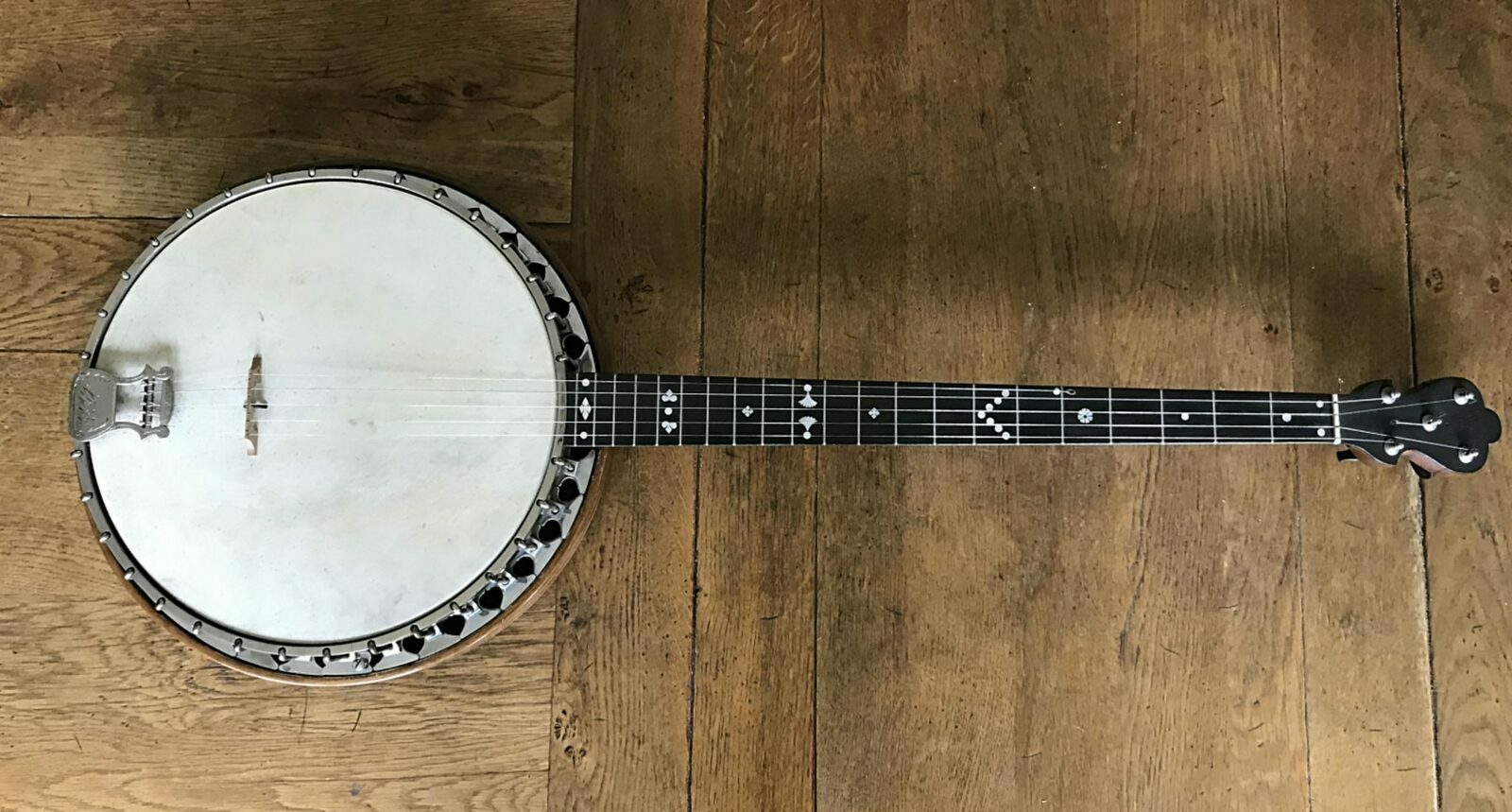 Circa 1905 Windsor Popular 1 5 String Resonator Banjo Vintage