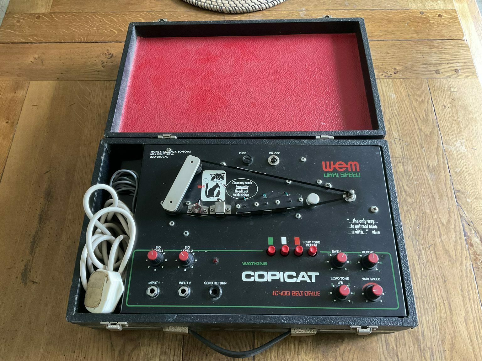 1970's Wem Copicat IC400 Vari Speed Vintage & Modern Guitars