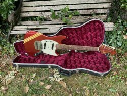 1972 Fender Mustang Competition Red