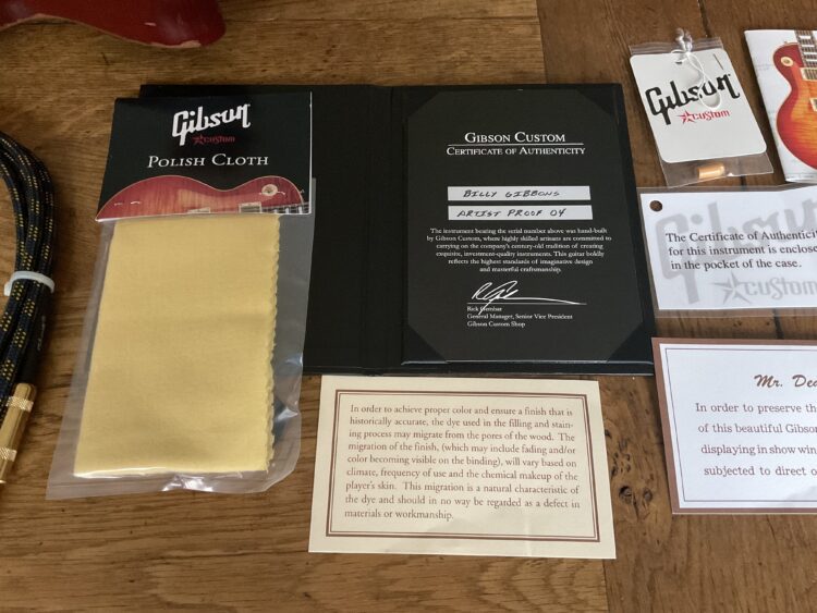 Gibson Artist Proof "Pearly Gates" Les Paul AgedAnd Signed By Billy Gibbons - Image 13