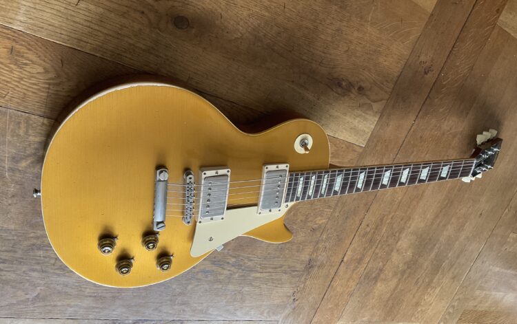 2016 Gibson True Historic Aged 1957 Les Paul Standard Gold Top - Image 3
