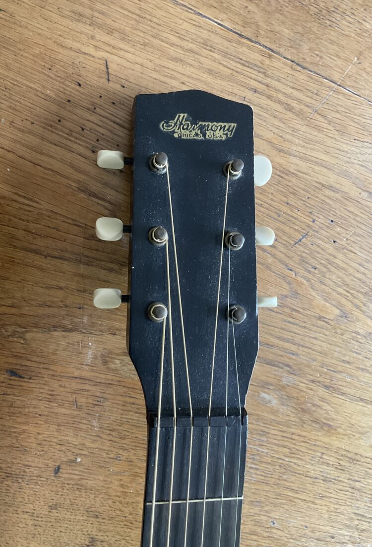 Harmony H1150 "Woodpanel Artdeco" Acoustic Guitar - Image 5