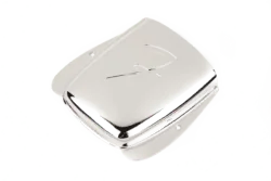 Fender® Vintage-Style Jazz Bass® "F" Bridge Cover, Chrome
