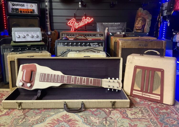 1950's Gibson BR9 Lap Steel With Matching Gibson BR9 Amp