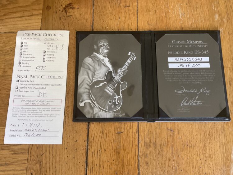 2016 Gibson ES 345 Freddie King #146 of 200 - Image 5