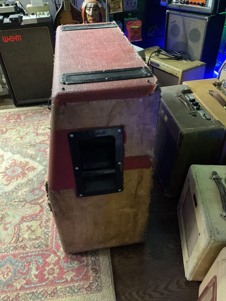 1976 Marshall Red Tolex 1960 4 X 12 Cabinet - Image 2