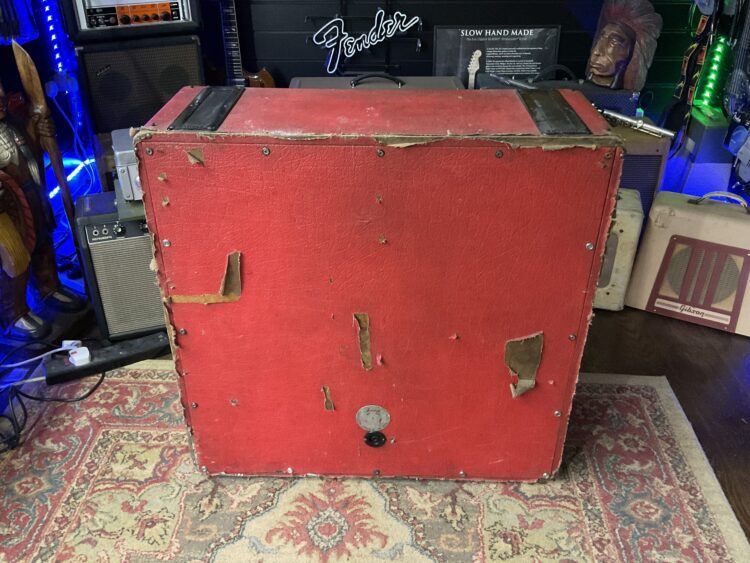 1976 Marshall Red Tolex 1960 4 X 12 Cabinet - Image 4