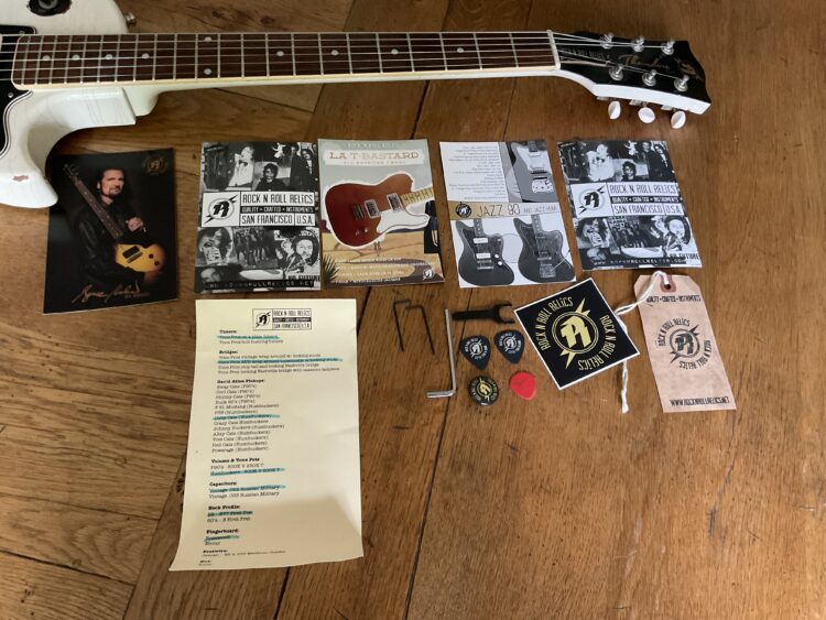 Rock n Roll Relics Thunder's Single Cut Polaris Aged White - Image 2