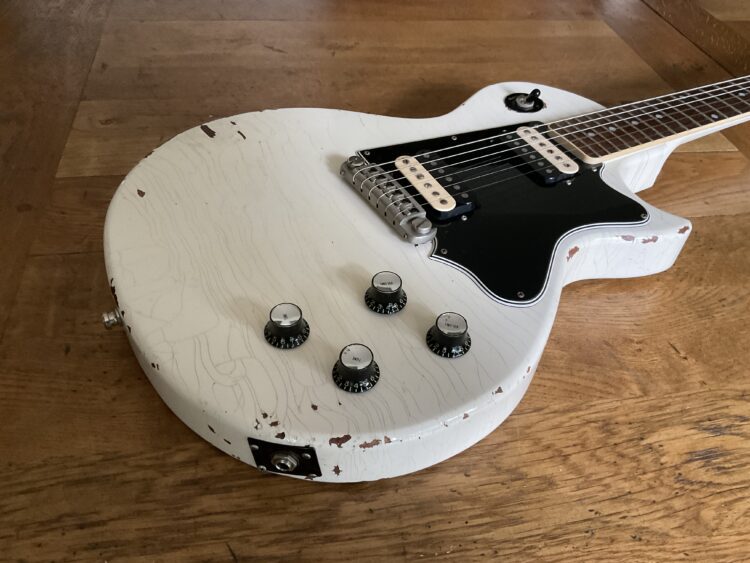 Rock n Roll Relics Thunder's Single Cut Polaris Aged White - Image 7