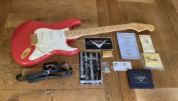 2009 Fender Custom Shop 59 Stratocaster Fiesta Red Gold Hardware.