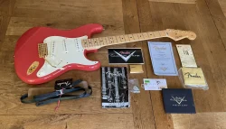 2009 Fender Custom Shop 59 Stratocaster Fiesta Red Gold Hardware. Sold