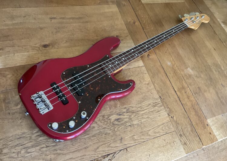 1996 Fender Japan 50th Anniversary (1946/1996) PJ Bass Candy Apple Red