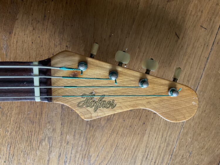 1960 Hofner 182 E2 bass Ex Ian Bairnson - Image 10