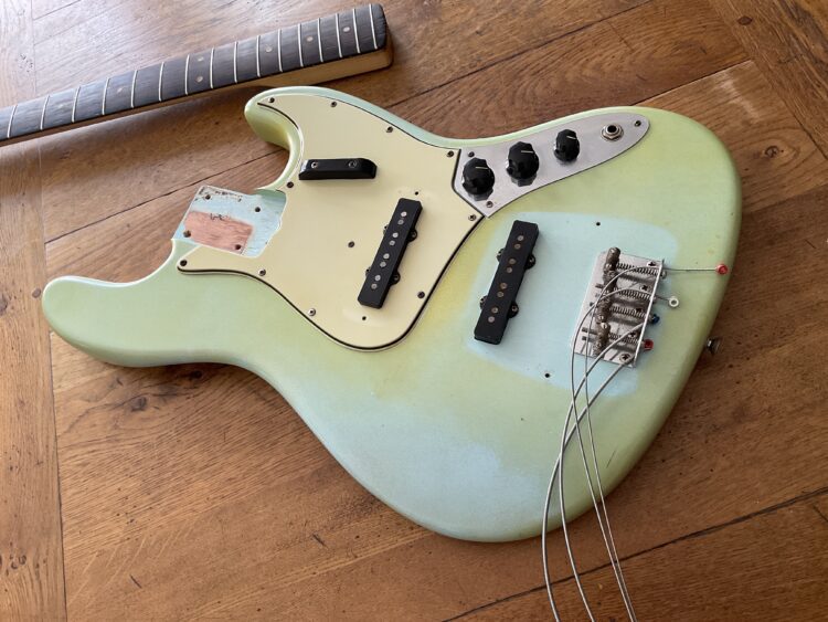 1964 Fender Jazz Bass Sonic Blue SOLD - Image 10