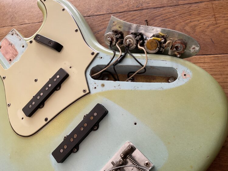 1964 Fender Jazz Bass Sonic Blue SOLD - Image 12
