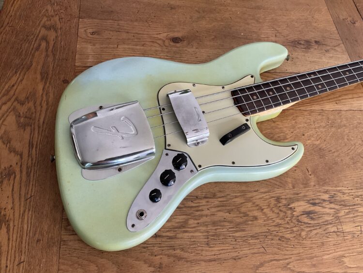 1964 Fender Jazz Bass Sonic Blue SOLD - Image 2