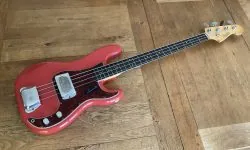 1961 Fender Precision Bass Fiesta Red        Sold