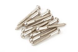 Fender Vintage-Style Stratocaster® Bridge Mounting Screws (12) (Phillips head) (Nickel)