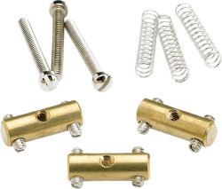 Fender® Pure Vintage '52 Telecaster® Saddle Kit, Brass (3)