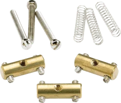 Fender® Pure Vintage '52 Telecaster® Saddle Kit, Brass (3)