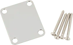 Fender 4-Bolt Vintage-Style Neck Plate "Plain" (No Serial Number or Logo) (Chrome)